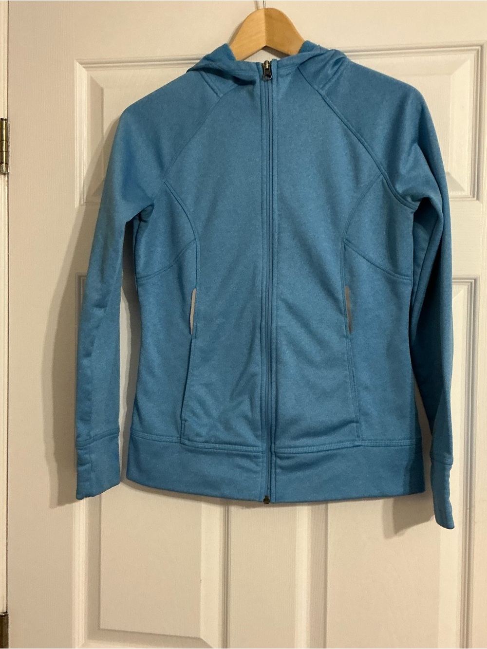 Cloudveil Women's Light Blue/Teal Hooded Zip Softshell Jacket